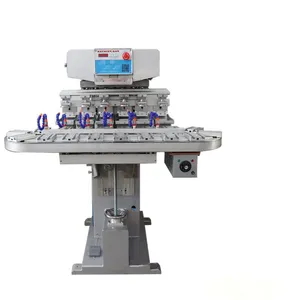 Meichao Six Colors 18 Stations Automatic Rotary Turntable Pad Prining Machine With Auto Feeder thumbnail-2