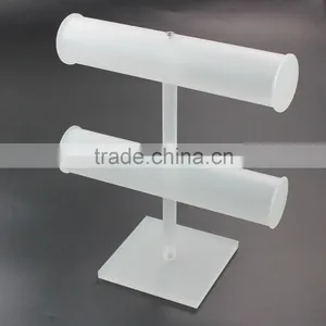 2 Layer Frosted Acrylic Bracelet Display, Bracelet Stand Wholesale thumbnail-4