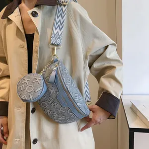 New Korean Style Crossbody Chest Bag for Women High-End Summer Versatile Shoulder Bag With Polyester PU Lining Wholesale thumbnail-2
