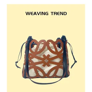 Unique Design Women's Handbag Hollow Out Shoulder Bucket Crossbody Bag Fashionable Tote Bag Elegant Luxury Female Bolso thumbnail-2