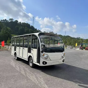 Powerful 14-seater Enclosed Gasoline Sightseeing Vehicle With Gasoline Engine, Suitable for Mountain Scenic Areas and Long-distance Shuttle thumbnail-3