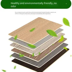 New Fireproof and Flame-retardant Interior Wall Decoration Board, Solid and Environmentally Friendly Bamboo-wood Fiber Wood Veneer thumbnail-5