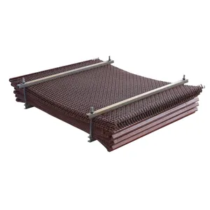 Plain Weave Wear Resistant Manganese Steel Wire Crimp Mesh Screen Vibrating Screening for Mining / Coal Washing thumbnail-3