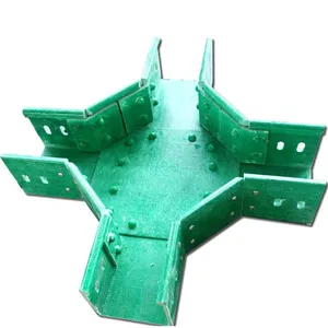 FRP/GRP Cable Tray, Fiberglass Reinforced Plastic Cable Management System, Corrosion Resistant thumbnail-3
