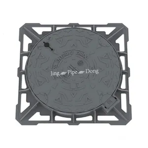 High Quality En124 Hatch Cast-Iron Heavy Type D400 With Locking System Ductile Iron Manhole Cover thumbnail-4