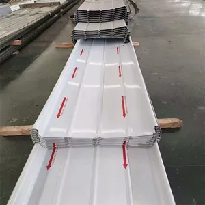 Low Price Cheap Used 0.12-0.8mm PVC Silver Big 6 Galvanized Corrugated Sheets Iron Roofing Plate thumbnail-3