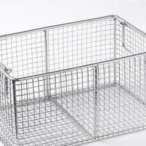 Electropolished Stainless Steel Wire Basket 0.8mm Wire Diameter 2mm Mesh for Lab Use thumbnail-5