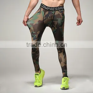 (OEM/ODM Factory)Mens Compression Base Layer Sports Under Wear Guard Tights Long Pants thumbnail-1