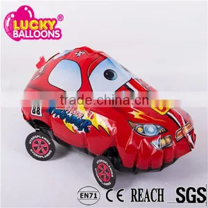 China Balloon Factory EN71approved Red Cartoon Car Shaped Foil Balloons thumbnail-2