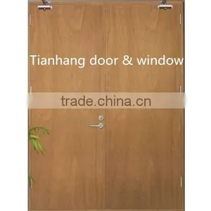 Double Leaf Wooden Fireproof Door thumbnail-1