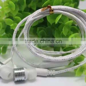 3.5MM Weave Braided Fabric Cord Earphone With MIC for IPhone 6 Plus S Galaxy S7 Edege S6 Note 5 S5 HTC Smart Phone thumbnail-3