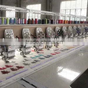 6needles 21heads Flat Single Sequin Embroidery Machine thumbnail-6