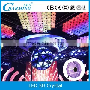 2016 New Hexagon Smd5050 Light Weight Led 3d Crystal Light thumbnail-1
