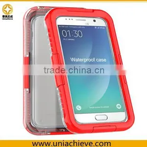 For Samsung S7 Silicone Case Waterproof Red Color thumbnail-1