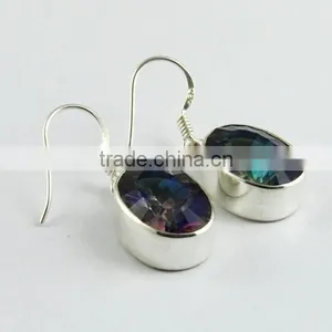 Tidal Wave ! Mystic Topaz 925 Sterling Silver Earring, Online Silver Jewelry, Handmade Silver Jewelry thumbnail-1