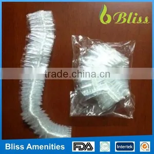 MSC0001 Hotel Guest Amenities PE Ear Plastic Hotel Disposable Shower Cap thumbnail-1