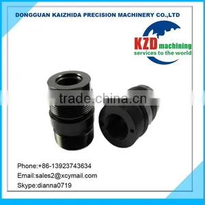 Aluminum Thread Parts Black Anodizing Aluminum Shaft Sleeve thumbnail-1