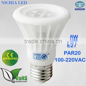 High Quality Dimmable E27 Par20 Led Spotlights 8w thumbnail-1