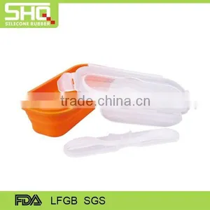100% Food Grade Silicone Folding Lunch Box thumbnail-4