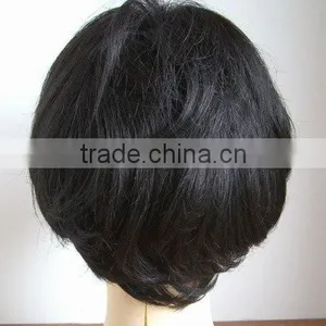 Brazilian Full Lace Wig Natural Color 100% Virgin Human Hair Wig thumbnail-4