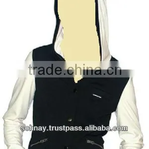 Hooded Varsity Jacket / Hooded Letterman Jacket / Hooded Baseball Jacket thumbnail-1