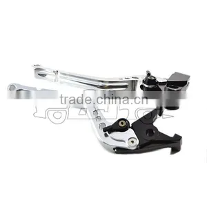 BJ-LS-003 Sliver Cnc Adjustable Motorcycle Pulsar 220 Brake Clutch Lever thumbnail-1
