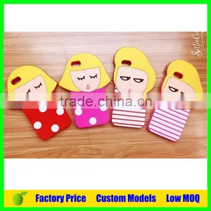 Korea Girl and Boy Silicone Mobile Phone Case Cover Iph 6plus Case Cover thumbnail-1