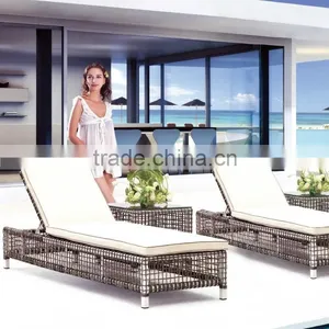 All Weather Outdoor Wicker Rattan Beach Chair thumbnail-1