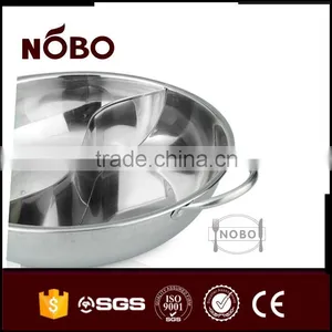 High Quality Stainless Steel Double Flavour Hot Pot Factory Supply thumbnail-4