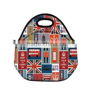 Fashion Colorful Neoprene Lunch Tote Bag for Adult thumbnail-5
