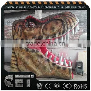Cetnology High Attaction Life-sized T-rex Head Model Dinosaur Gate thumbnail-1