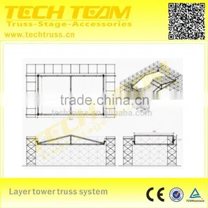 Layer Tower Truss System for Sale , Concert Scaffolding Truss System thumbnail-4