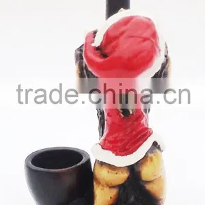 Figurine Shaped Hand Crafted Smoking Pipes - Christmas Girl thumbnail-5