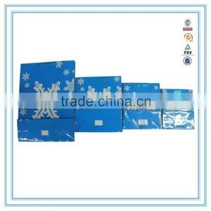 Wholesale Express Blue Snowflake Cheap Paper Bag Printing thumbnail-2