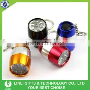 Custom Logo Printed LED Aluminium Keychain,6 LED Aluminium Keychain,Egg 6 LED Aluminium Keychain For Promotion thumbnail-3