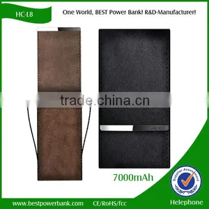 2016 Outdoor Leather Power Bank Battery Charger for Mobile thumbnail-4