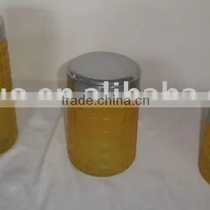 Glass Storage Jar Frosted thumbnail-1