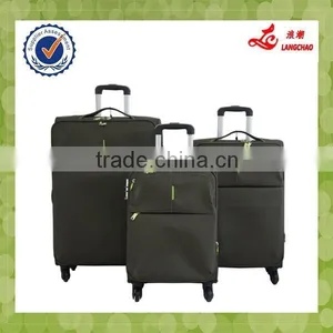 Green Spinner Wheels Nylon Trolley Luggage Factory Luggage Bag New Model thumbnail-1