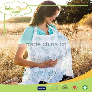 MSR-02 Eco-friendly Super Soft Breathable Lovely Muslin Nursing Cover thumbnail-3