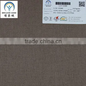 New Linen Cotton Blend Spandex Fabric Textile thumbnail-1
