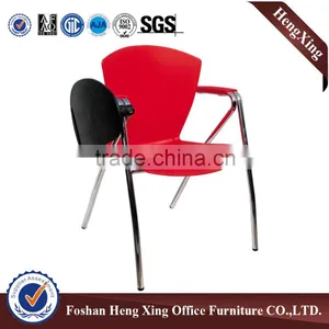 Office Furniture Leather Folding Chair With Steel Frame Conference Chair With Writing Table HX-TRC005 thumbnail-2