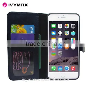 IVYMAX China Mobile Phone Accessories Flip Wallet PU Leather Magnetic Phone Case Cover For Apple Iphone 6 Case thumbnail-3