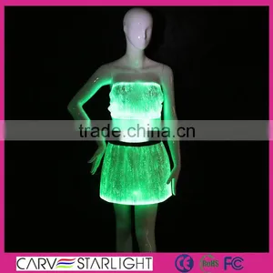 2016 New Products Luminous Strapless Top and Mini Skirts Sets thumbnail-2