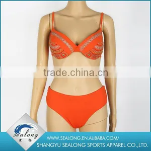 China Wholesale Beautiful Girls Fitness Lady Summer Bikini thumbnail-1