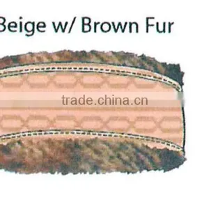 Fashion Winter Promotional Customized Girl's Jacquard Acrylic Knitted Headband Collection With Faux Fur Lining thumbnail-3