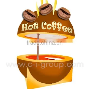 2016 Newest Retail Mall Kiosk /fast Food Mobile Kiosk /coffee Shape Kiosk thumbnail-1