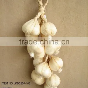 2015 High Quality Harvest Artificial Wihte Garlic String Decoration Artificial Vegatable String thumbnail-1