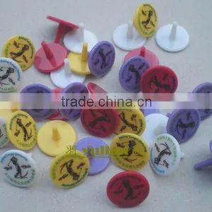 1" PLASTIC GOLF BALL MARKER WITH LOGO thumbnail-1