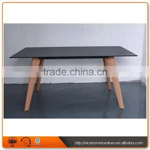 2016 Best Quality Wooden Dining Room Table With Tempered Glass thumbnail-1