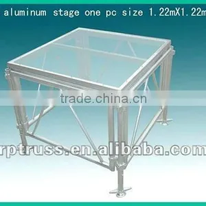 Exhibition Aluminium Lighting Stage Truss,aluminium Stage Truss,trade Show Aluminium Stage With Glass Plywood Platform thumbnail-4
